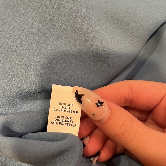 NWOT Ramy Brook Woman’s Silk Blue Printed Dress Size XS - Picture 7 of 7